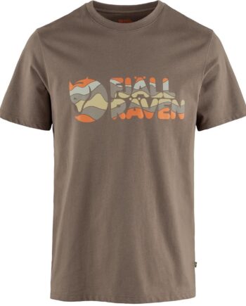 Brun (SUEDE BRO Fjallraven Mens Multicolor Logo Shirt Brun Suede Brown 244 Large - Fjällräven Shirt  - 7323451084577