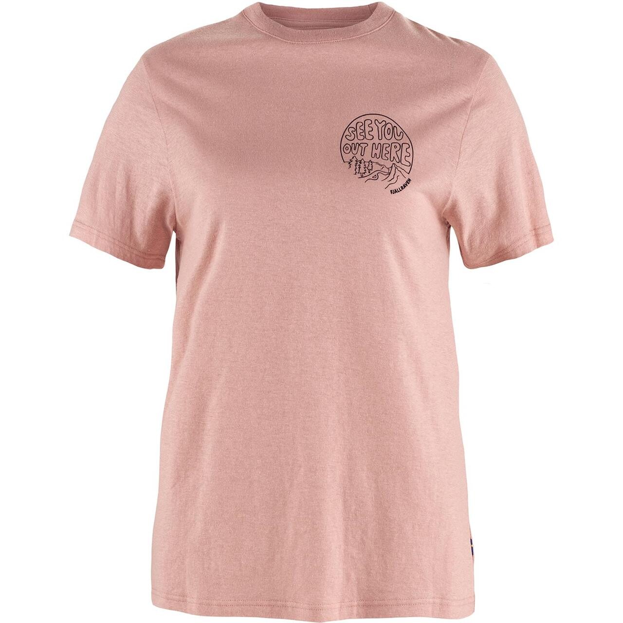 Lyserød (CHALK Fjallraven Womens Hemp Blend Out Here Shirt Lyserød Chalk Rose 302 Large - Fjällräven Shirt - 7323451088056