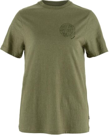 Grøn Fjallraven Womens Hemp Blend Out Here Shirt Green 620 Large - Fjällräven Shirt  - 7323451088063