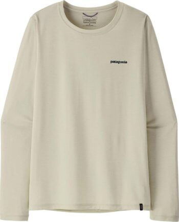 Hvid Patagonia Womens Cap Cool Daily Shirt Boardshort Logo Grå Dyno White - Patagonia Shirt  - 198077698937