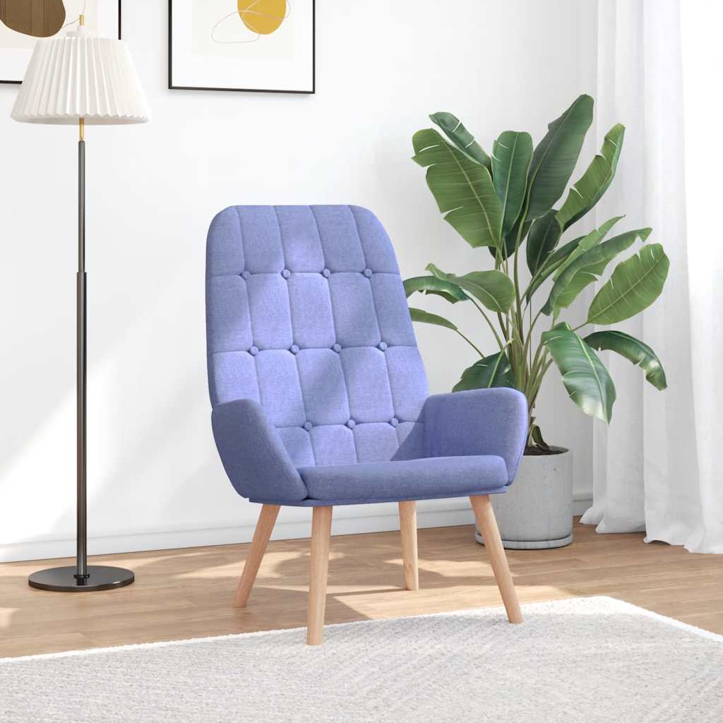 Lænestol Stof Jeans Blå - Vidaxl Jeans - 8721158559739