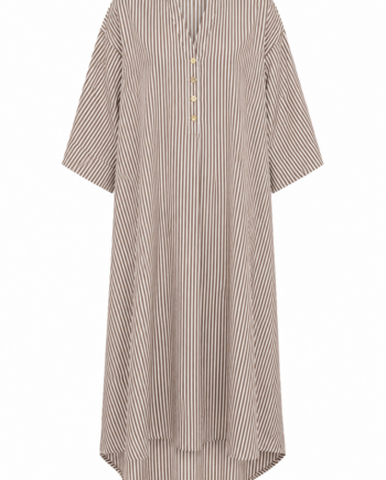 Kjole Mumbai Stripe Brun Gaspar - Gaspar Jeans  - 1233445123051