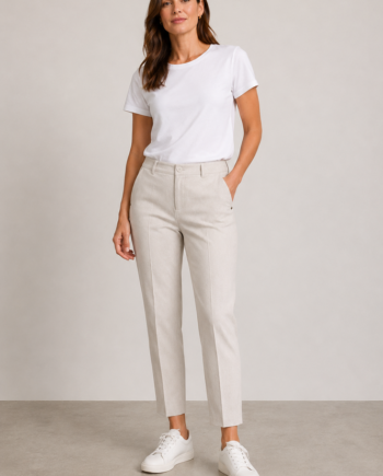 Bukser Milano Mila Wide Flexi Beige Anna Montana - Anna Montana Jeans  - 4099573400252