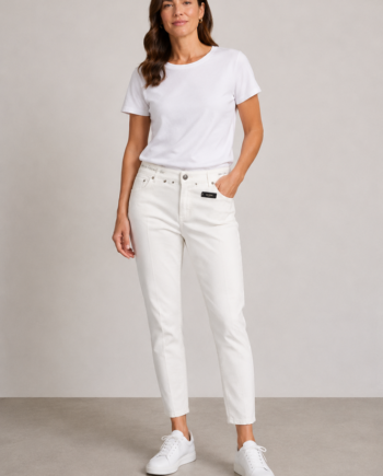 Hvid Jeans Angelika Slim Fit Anna Montana - Anna Montana Jeans  - 4043614577755