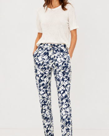 Jeans Angelika Slim Fit Blå Blomster Anna Montana - Anna Montana Jeans  - 4099573070172