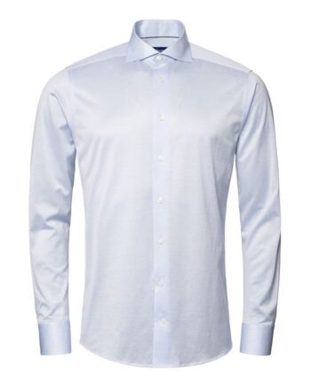 41 Men Shirt: Casual Knit King Navy Blue - Eton Shirt  - 7313582846496