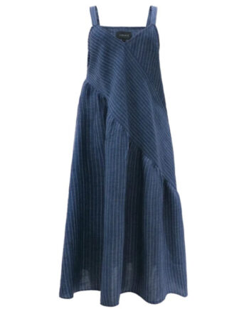 Blå Libert Dame Kjole Anniezette Blue Pinstripe - Liberté Jeans  - 5707085668099