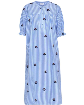 Blå Sisters Point Dame Kjole Ibisa Blue Stripes - Sisters Point Jeans  - 5714862746116