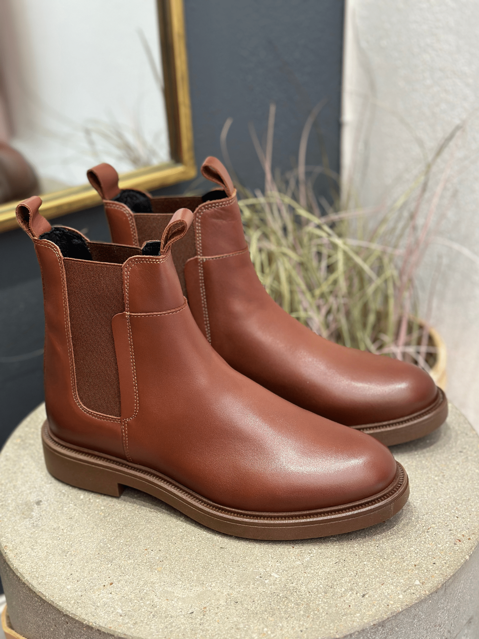 Shoe The Bear Thyra Chelsea Støvle Chestnut Brown - SkoSneaksers - 5713326391961