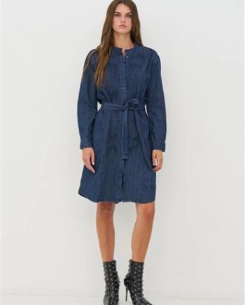 Blå N Denmark Kjole Blue Denim - Nü Denmark Jeans  - 5715593234323