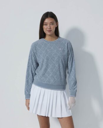 Grey Melange Daily Sports Terry Touch Sweatee Shirt Dame Pullover Str - Daily Sports Shirt  - 7314341315093