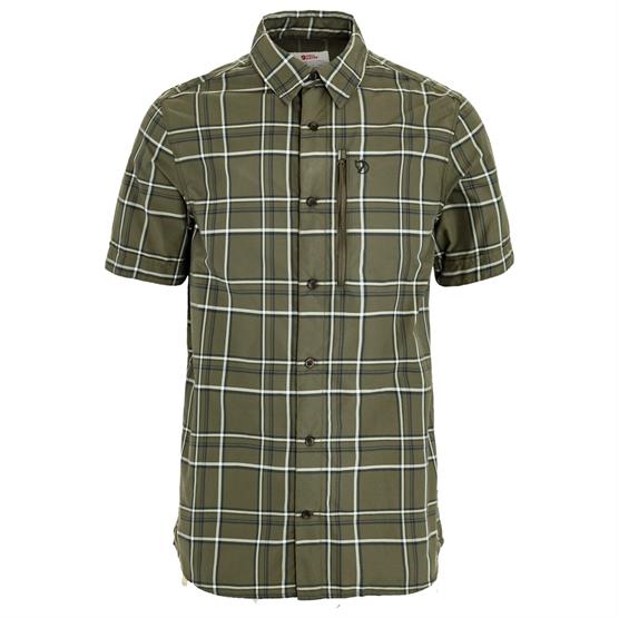 Hvid Fjallraven Abisko Hike Shirt Mens Laurel Green Chalk White - Fjällräven Shirt - 7323451162596