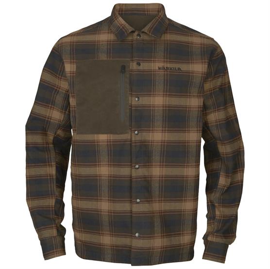 Harkila Eirik Reversible Shirt Jacket Mens Willow Burgundy - Härkila Shirt - 5714733606310