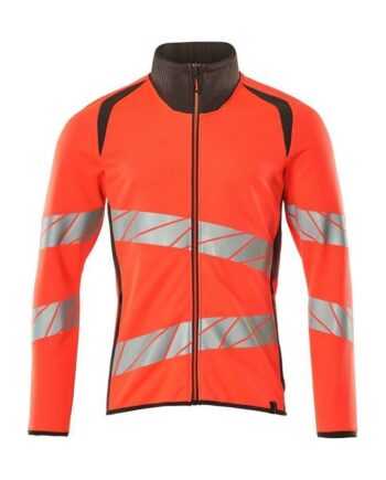 Mascot Accelerate Safe Sweatee Shirt Med Lynlås Moderne Pasform 19184 781 Vis Vis Rød Mørk Antracit Sweatee Shirt Discount Herre - Mascot Shirt  - 5711074844944