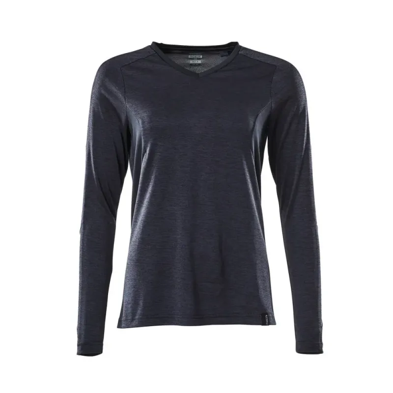 Mascot Accelerate Shirt Langærmet 18091 810 Dame Mørk Marine Meleret - Mascot Shirt - 5711074730933