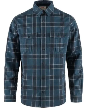 Mørkeblå Fjallraven Vik Travel Shirt Herre Mænd Indigo Blue Dark Navy Skjorter - Fjällräven Shirt  - 7323450989668
