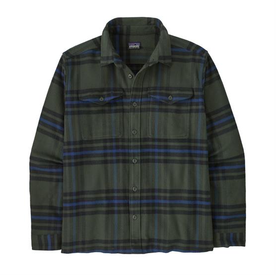 Grøn Patagonia Mens Fjord Flannel Shirt Catch Old Growth Green - Patagonia Shirt - 198077242406