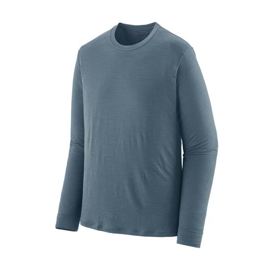 Patagonia Mens Cap Cool Merino Shirt Utility Blue - Patagonia Shirt - 196924313248