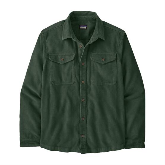 Grøn Patagonia Mens Corduroy Shirt Canopy Green - Patagonia Shirt