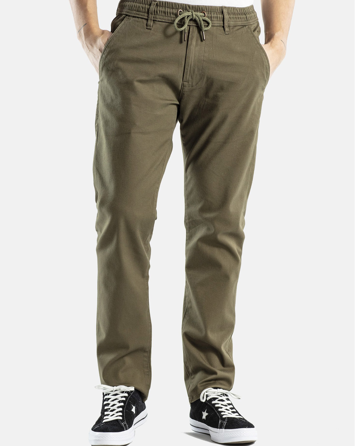 Olive Reell Reflex Easy Bukser N W32 L32 - Reell Jeans - 4051015247122