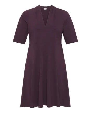 Lilla Takasaki Kjole Aubergine - Amamiko Jeans
