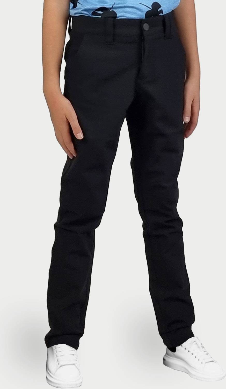 Sort What Bunkers Victor Drenge Bukser Black Str - What Bunkers Jeans - 5740005903894