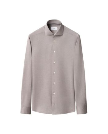 40 Filo Scozia Knit Shirt - Eton Shirt  - 7313584578241