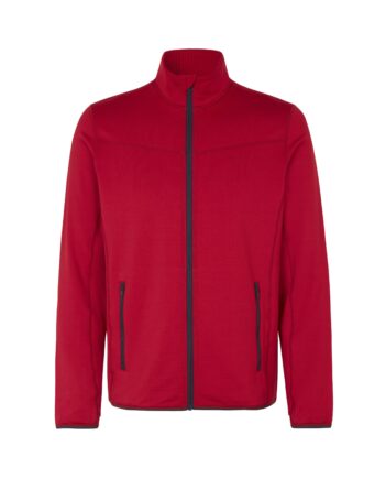 Cardigan Stretch Komfort 0840 Rød Sweatee Shirt Nodiscount Sweatee Shirt Med Lynlås - Id Identity Shirt  - 5708302037636
