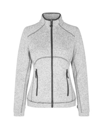Zip Mix Fleece Melange Dame 0848 Grå Melange Sweatee Shirt Nodiscount Sweatee Shirt - Id Identity Shirt  - 5709245730653