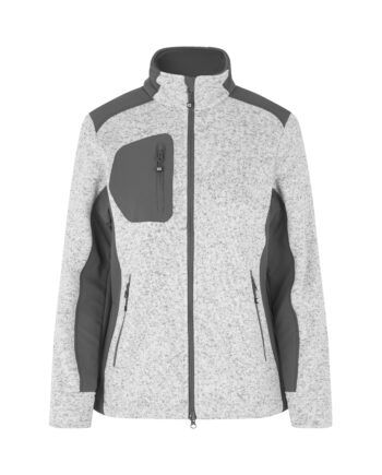 Cardigan Strikfleece Dame 0851 Grå Melange Sweatee Shirt Nodiscount Sweatee Shirts - Id Identity Shirt  - 5709245412481