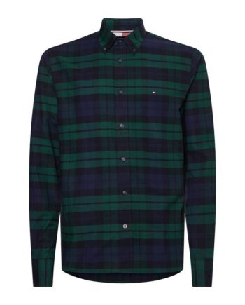 Sort Oxford Blackwatch Shirt - Tommy Hilfiger Shirt  - 8720642559170