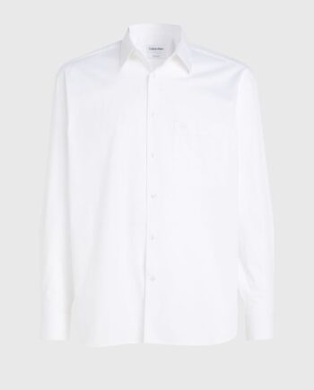 M Stretch Poplin Relaxed Fit Shirt - Calvin Klein Shirt  - 8720107093539