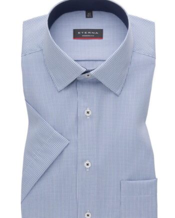 Blå Shirt 3190 C15p - Eterna Shirt  - 4067159116262