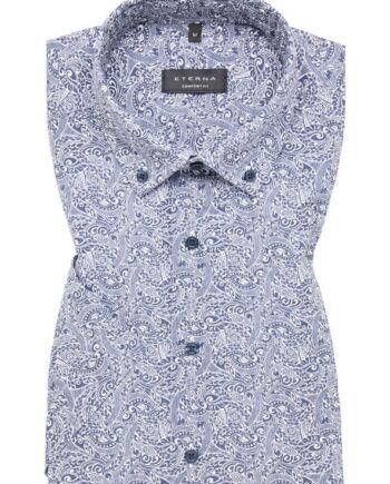 Blå Shirt 8275 Ks14 - Eterna Shirt  - 4067159125080