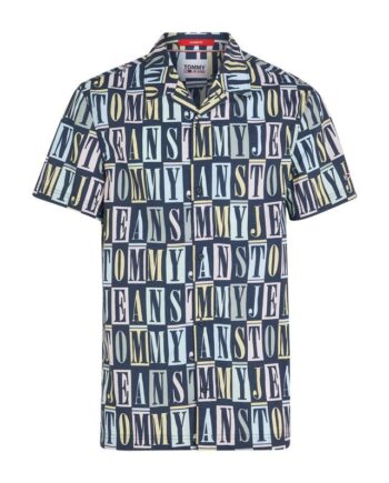 M Tj Clsc To Y Aop Shirt - Tommy Jeans Shirt  - 8720643323978