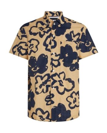 L Big F Ora Print Shirt - Tommy Hilfiger Shirt  - 8720642907186