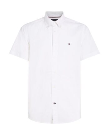 Hvid Airy Cotton Linen Shirt - Tommy Hilfiger Shirt  - 8720644128992