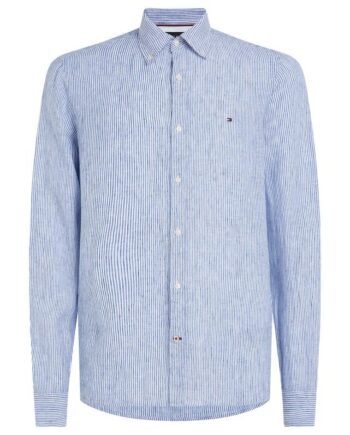 L Inen Stripe Shirt - Tommy Hilfiger Shirt  - 8720644173664