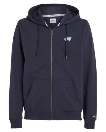 Blå Tjm Reg Signature Zip Thru - Tommy Jeans Jeans  - 8720644515969