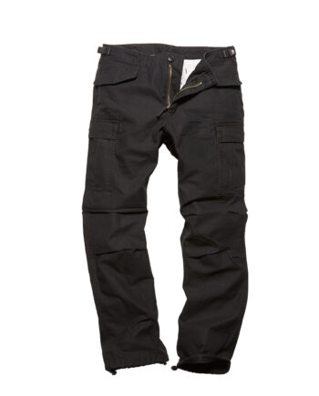 Sort Vintage Industries M65 Heavy Satin Bukser - Jeans  - 8718373000399