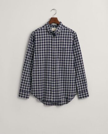 3XL Reg Micro Tartan Flannel Shirt - Gant Shirt  - 7325707216626