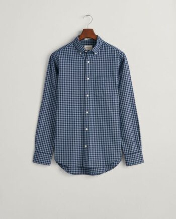 3XL Reg Jaspe Gingham Shirt - Gant Shirt  - 7325707217586