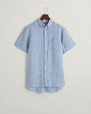 L Reg Inen Houndstooth Shirt - Gant Shirt  - 7325707490460