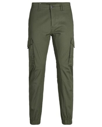 Grøn Jpstpaul Jjflake Cargo Olive Noo - Jeans  - 5713758181116