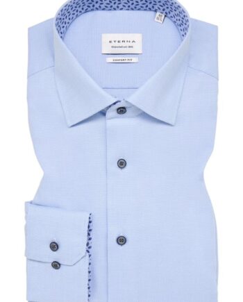 Blå Shirt 2116 E14k - Eterna Shirt  - 4067159531386