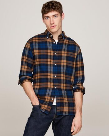 Sort Brushed Blackwatch Chk Shirt - Tommy Hilfiger Shirt  - 8720637433881