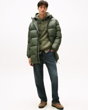 Grøn Tjm Essential Down Parka - Tommy Jeans Jeans  - 8721222097020
