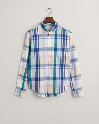 3XL Reg Seersucker Madras Shirt - Gant Shirt  - 7325707646911