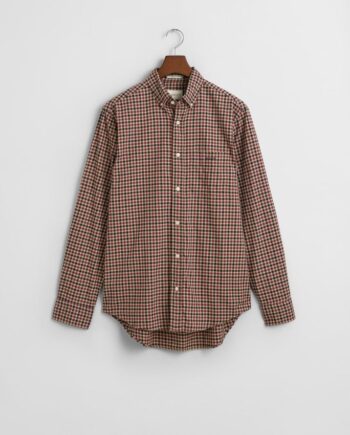 Rød Reg Light Twill Gingham Shirt - Gant Shirt  - 7325707777899