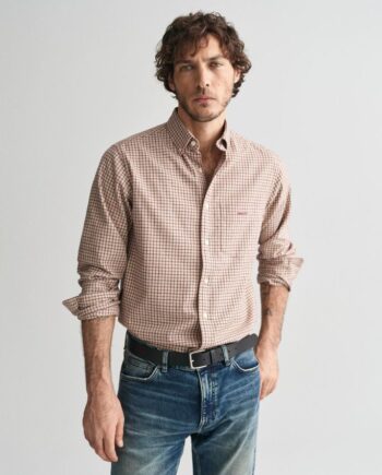 XL Reg Jaspe Tattersall Shirt - Gant Shirt  - 7325707779121